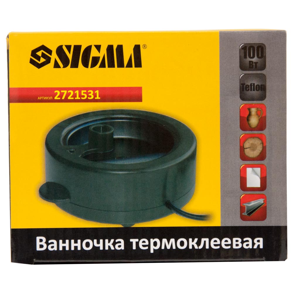 Ванночка термоклейова з тефлоновим покриттям 100Вт SIGMA (2721531) - фото №3 мал.
